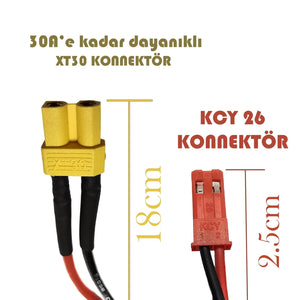 PBE 10S 36V 7500mAh 12C şarj edilebilir Scooter bataryası - Pilmagazasi