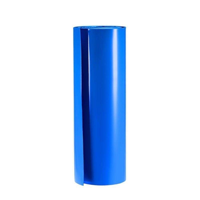 450 mm mavi batarya kaplama PVC shrink rulo görünümü – metre ile satış