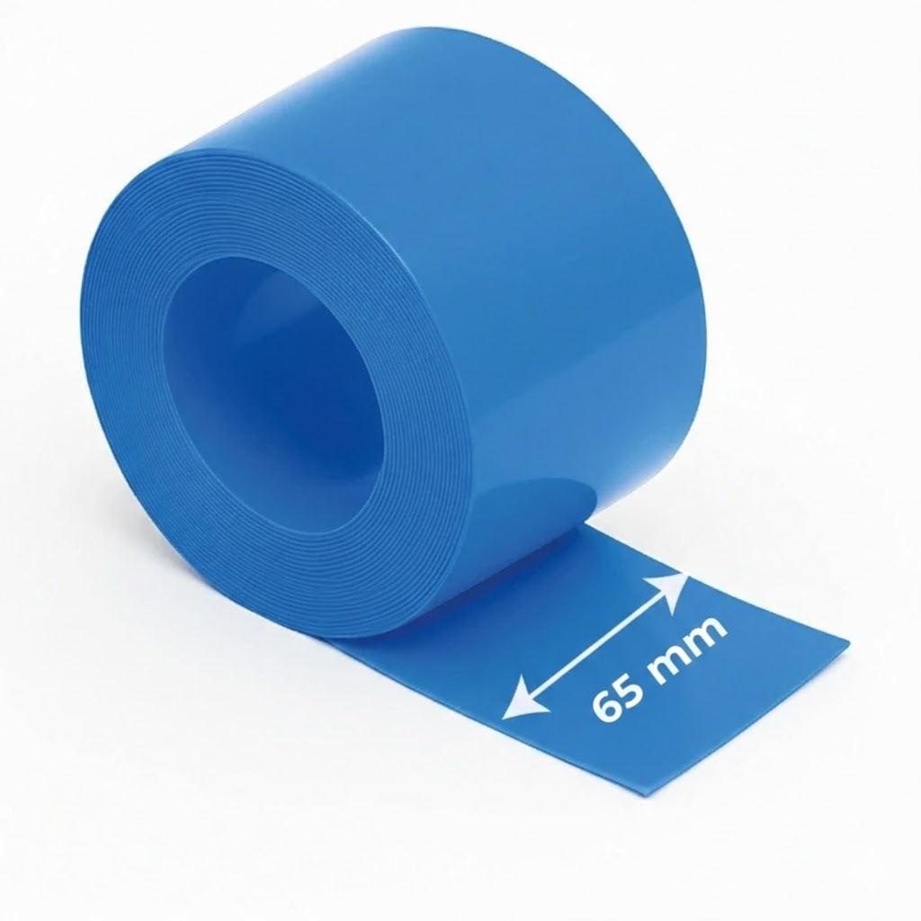 65mm Mavi Batarya Kaplama Isıyla Daralan Shrink