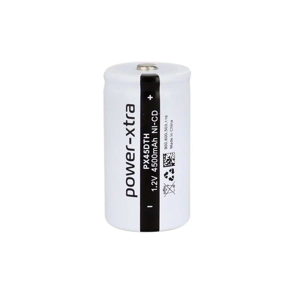Power-Xtra 1.2V NiCd D Boy 4500 mAh Şarjlı Pil (Başlı / Button Top)
