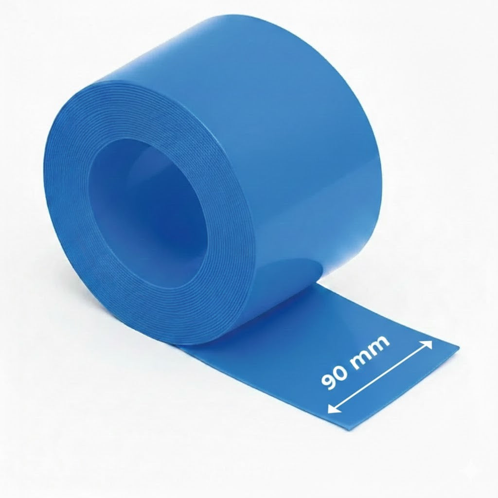 90mm Mavi Batarya Kaplama Isıyla Daralan Shrink