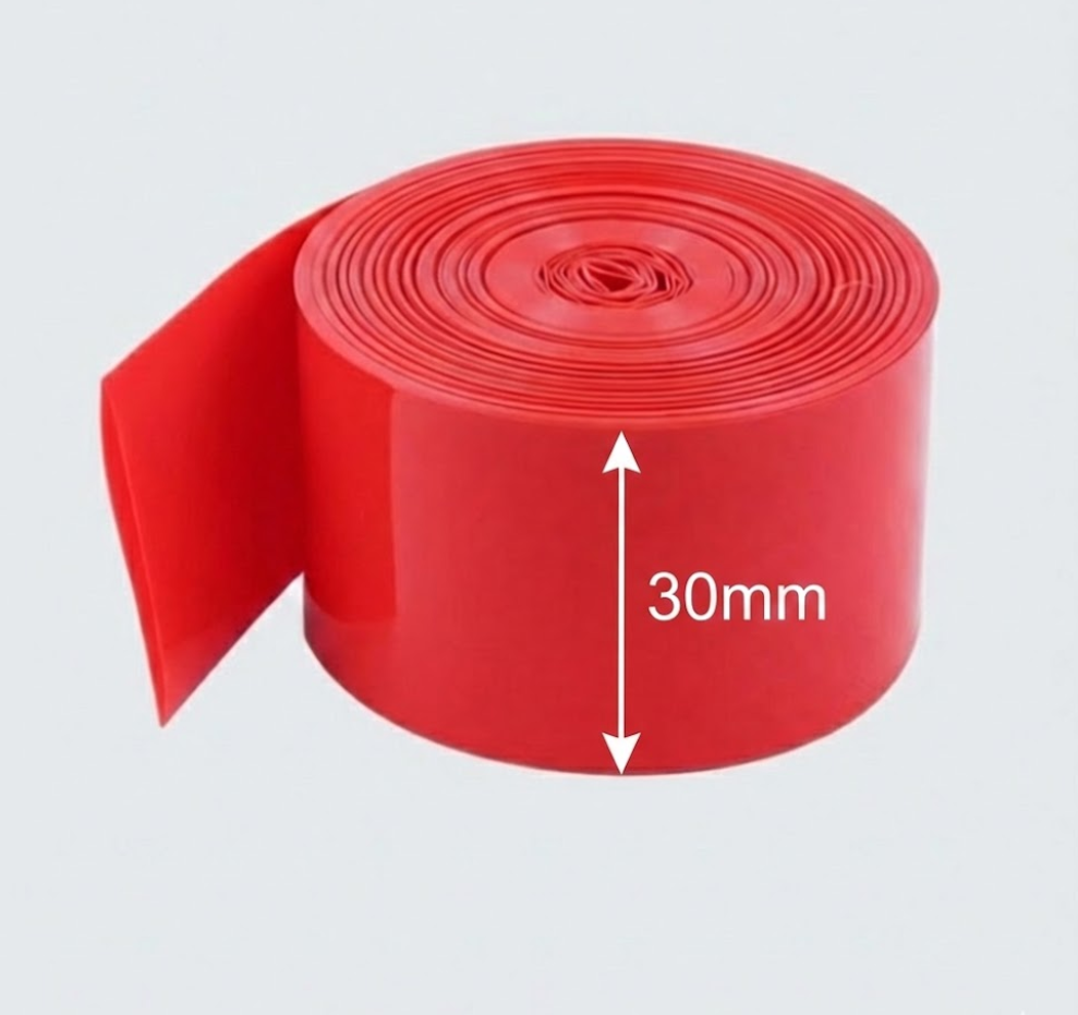 30mm Kırmızı Batarya Kaplama Isıyla Daralan Shrink