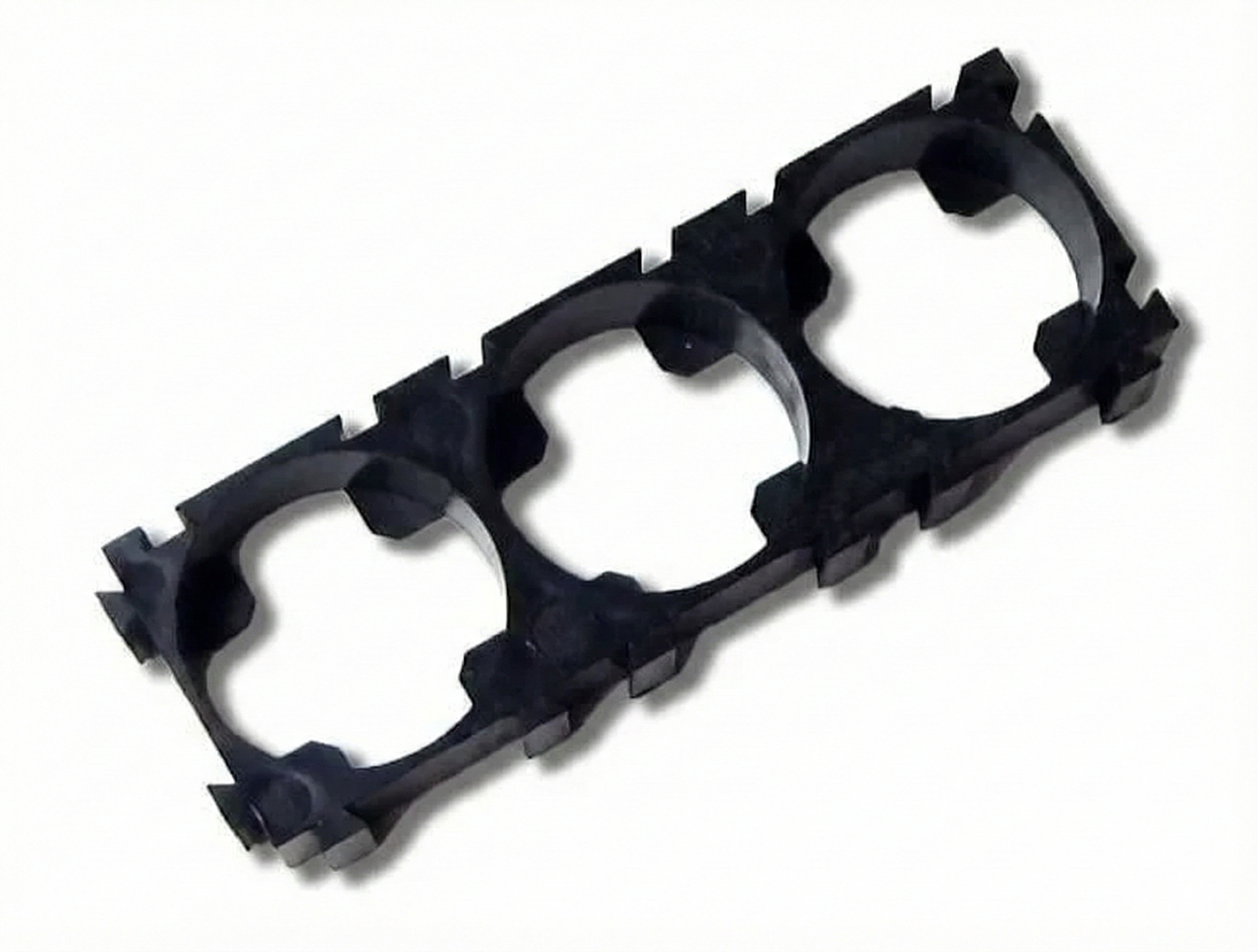 18650 3x1 Pil Tutucu Holder Siyah