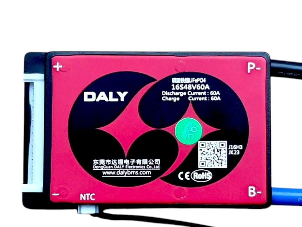 Daly 16S 60A balanslı LiFePO4 BMS batarya koruma devresi