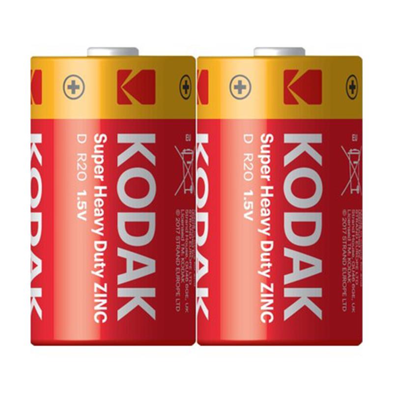 Kodak Super Heavy Duty D Boy (R20) Pil — 2'li Paket