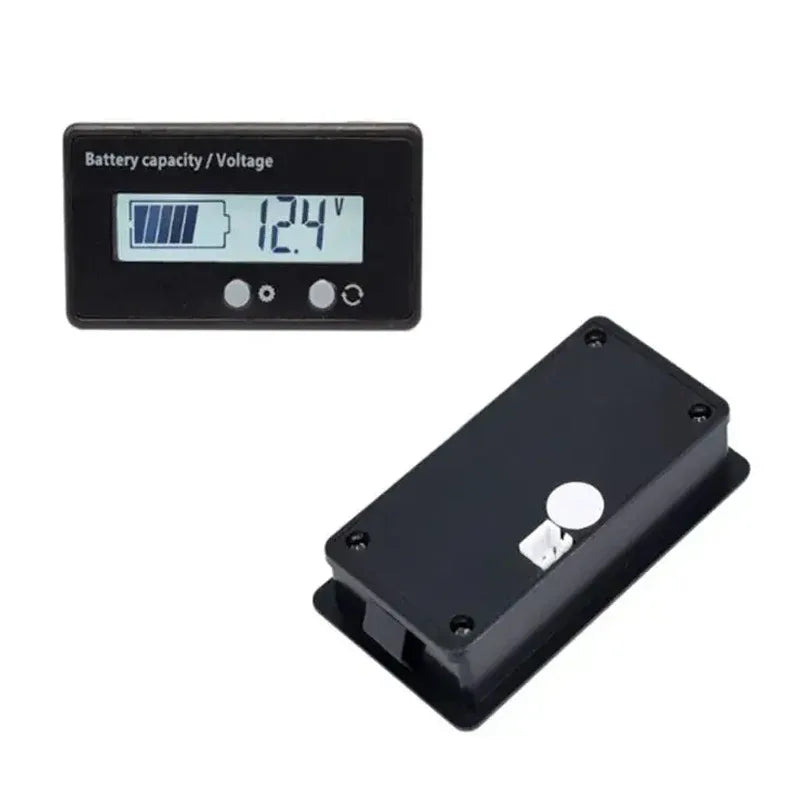 6V-73V Asit Kurşun Lityum Pil Test Kapasite Göstergesi Voltmetre (Beyaz) - Pilmagazasi