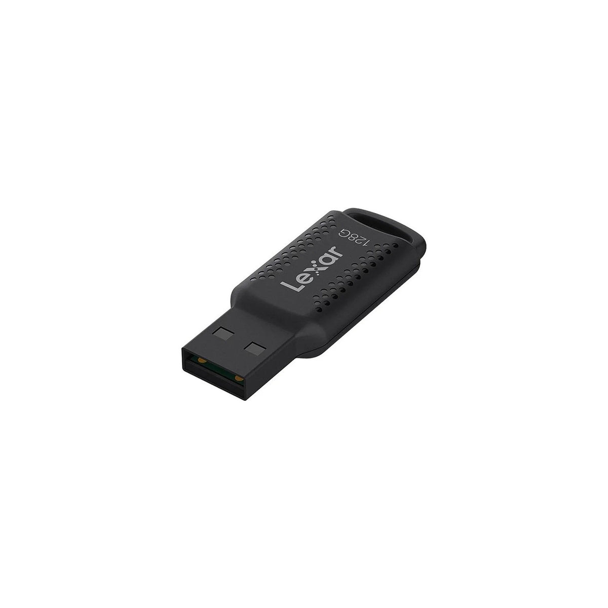 Lexar JumpDrive V400 128 GB USB bellek bağlantı ucu ve yan görünüm