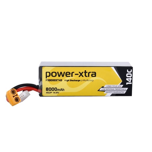 Power-Xtra PX8000XT4S - 4S2P - 14.8V 8000 mAh Li-Polymer Pil - 140C