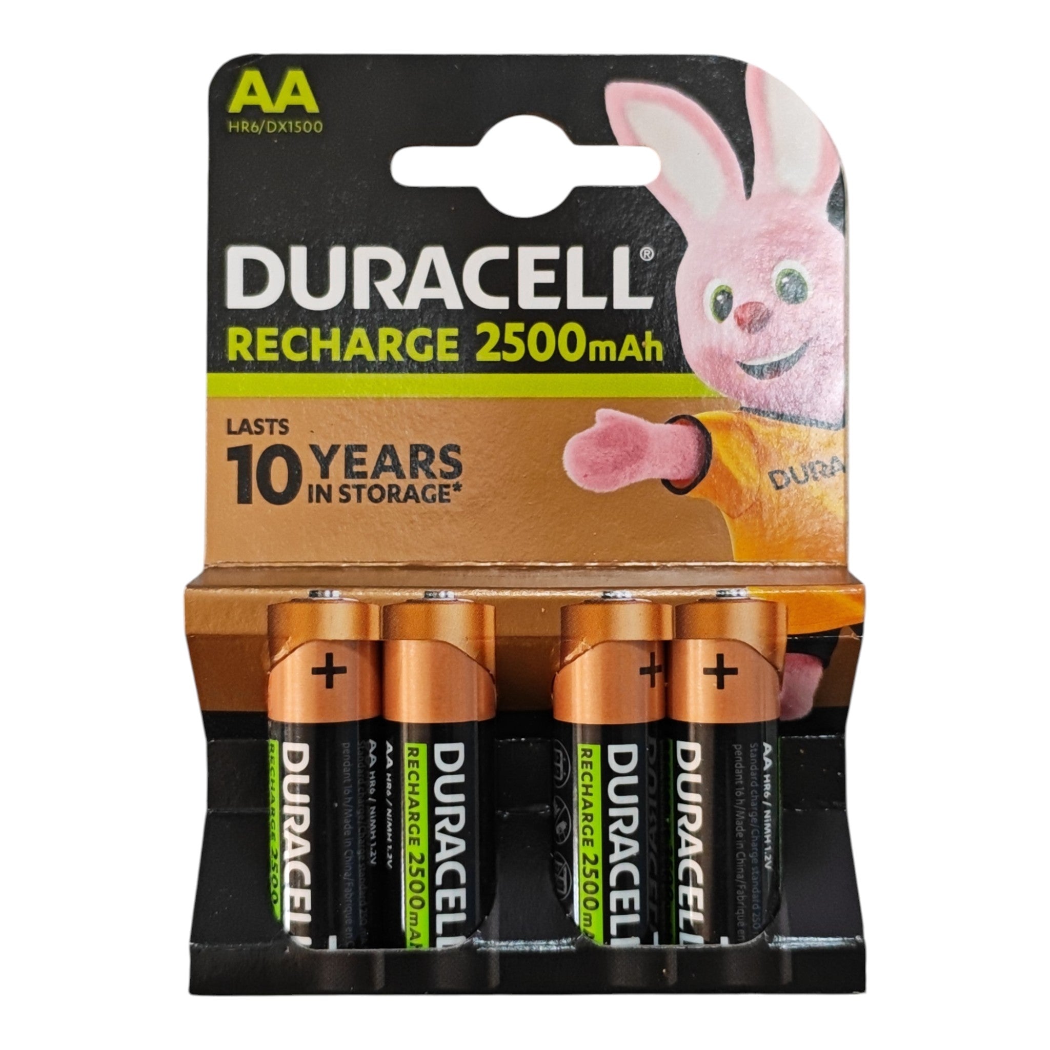 Duracell Rechargeable AA 2500 mAh NiMH Şarjlı Pil — 4'lü Paket