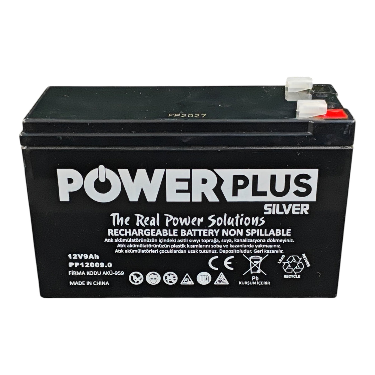 PowerPlus Silver PP12009.0 12V 9Ah Şarj Edilebilir Kuru Akü