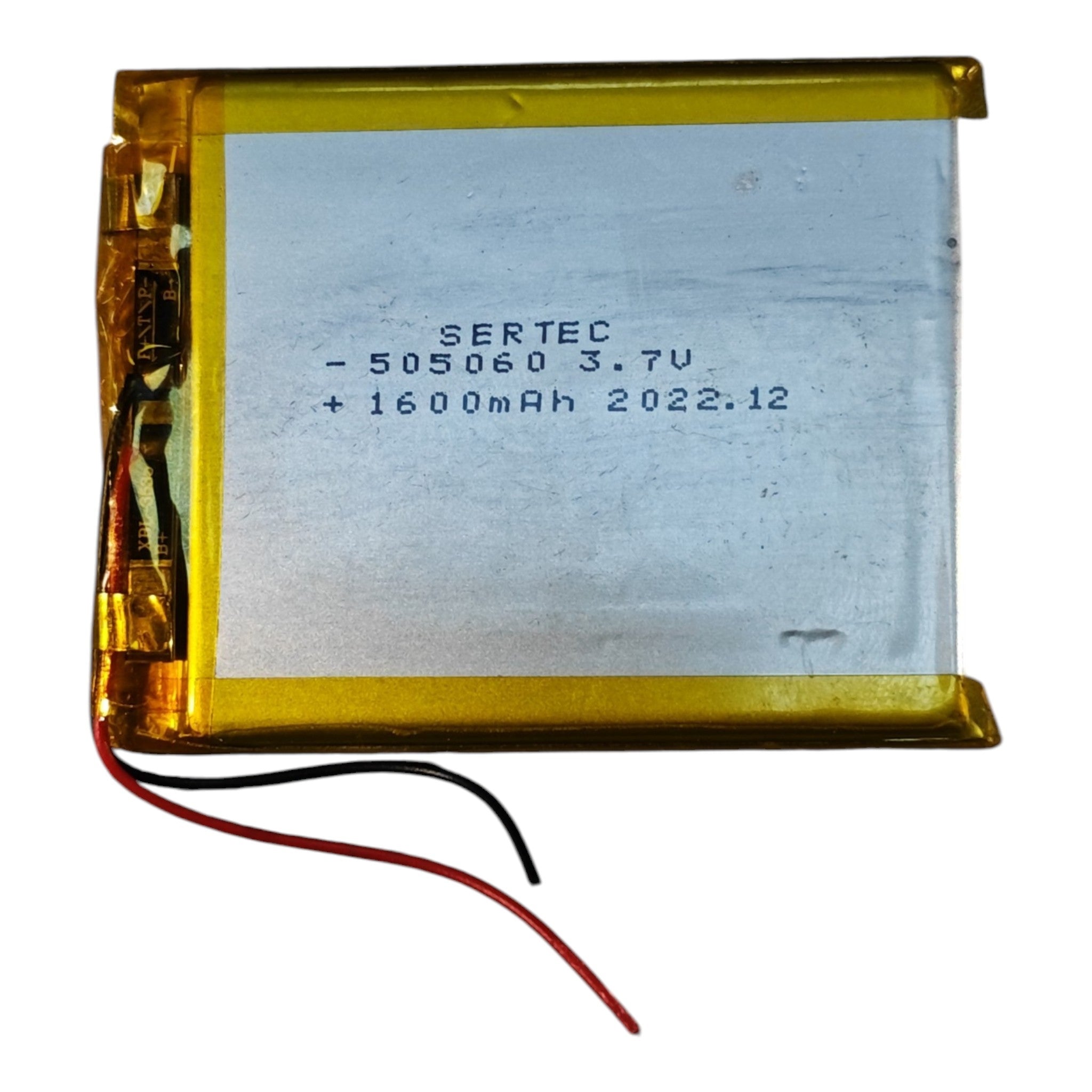Sertec 505060 Li-Polymer Pil 3.7V 1600 mAh (Korumalı / Devreli)
