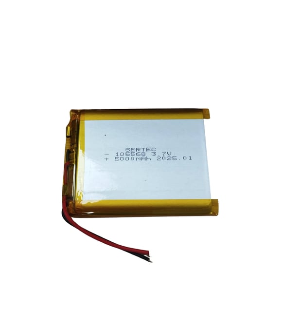 Sertec 105568 Li-Polymer Pil 3.7V 5000 mAh (Korumalı / Devreli, 1.5A)