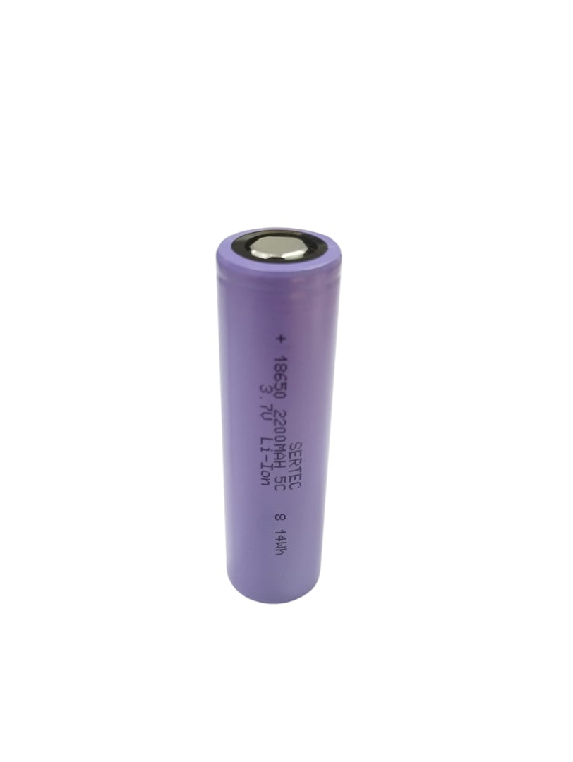 Sertec 18650 3.7V 2200mAh 5C Li-ion Şarjlı Pil