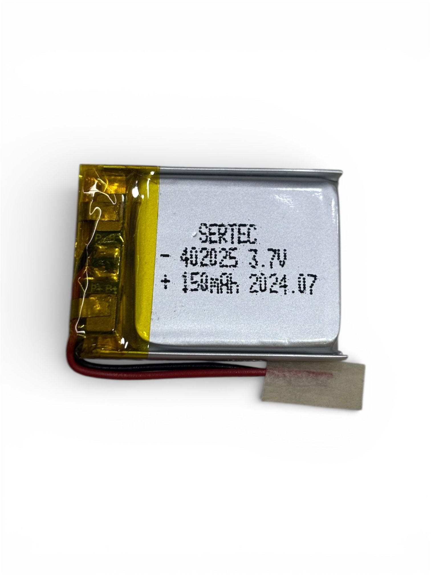 Sertec 402025 Li-Polymer Pil 3.7V 150 mAh (Korumalı / Devreli, 1.5A)