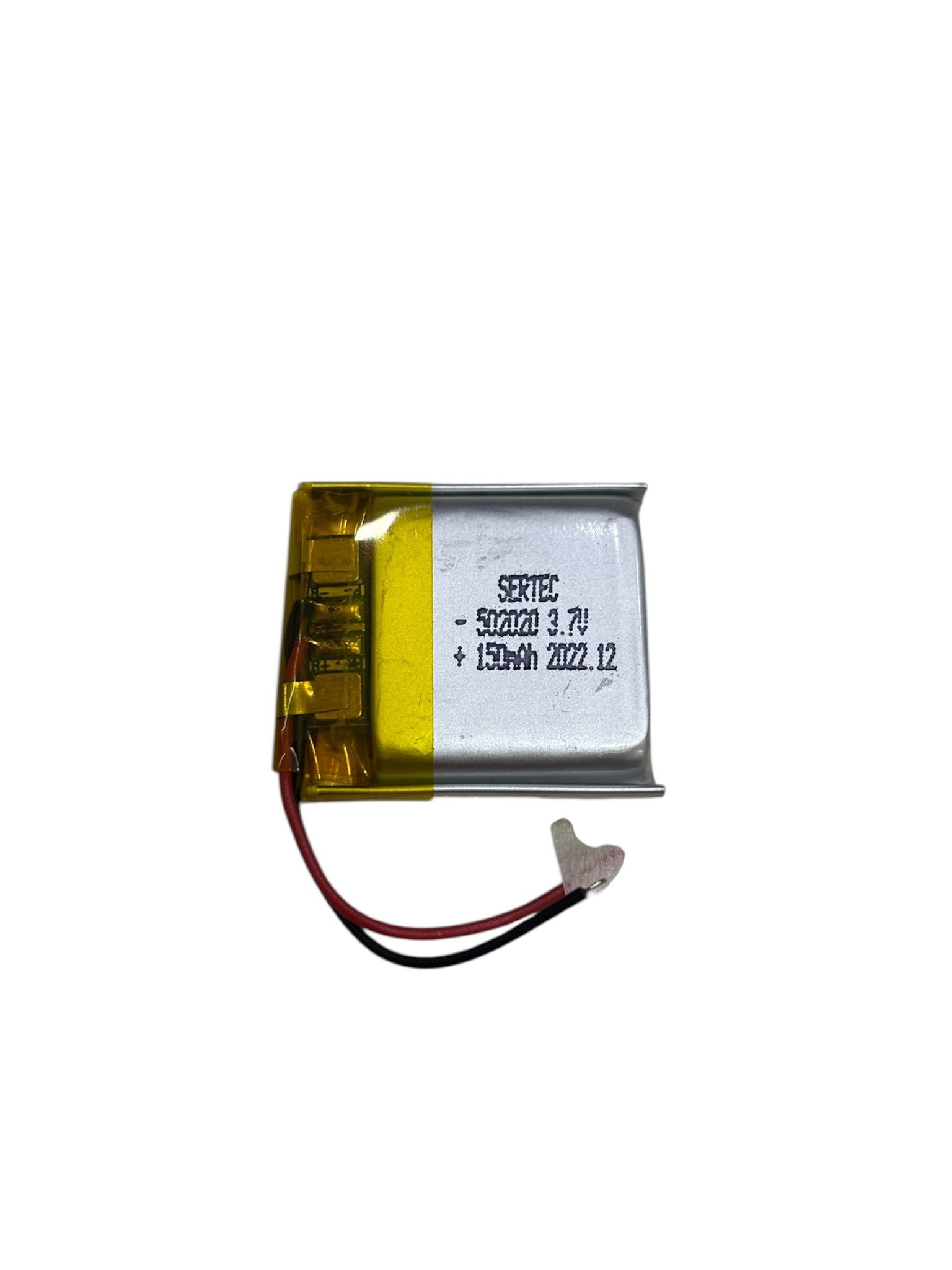 Sertec 502020 Li-Polymer Pil 3.7V 150 mAh (Korumalı / Devreli, 1.5A)