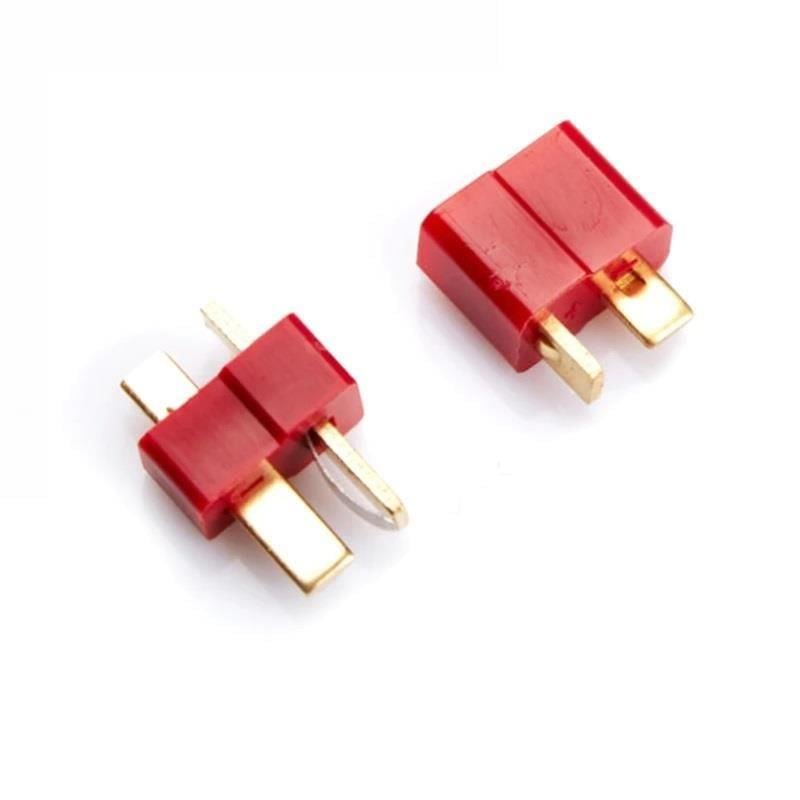 T-Plug (Deans Tipi) Erkek-Dişi Konnektör Seti (Bordo)